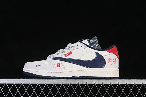 All categories Air Jordan Jordan series basketball shoes Air Jordan 1 Low High-end customized low-top sneakers Air Jordan 1 Low AJ1 Joe 1 Year of the Horse limited high-end customized low-top retro basketball shoes YX5066-414